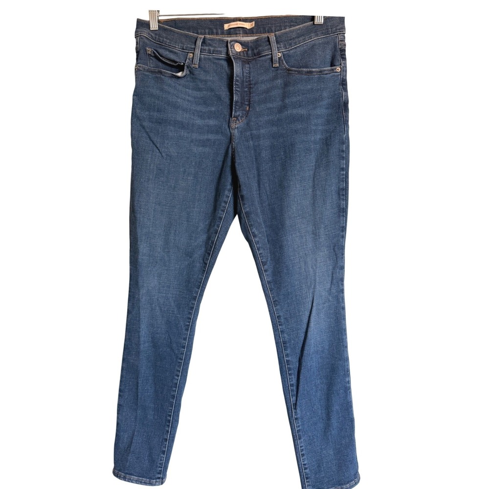 Levis 311 Shaping Skinny Jeans Womens 32 Medium Wash Blue Denim Stretch 311-1243